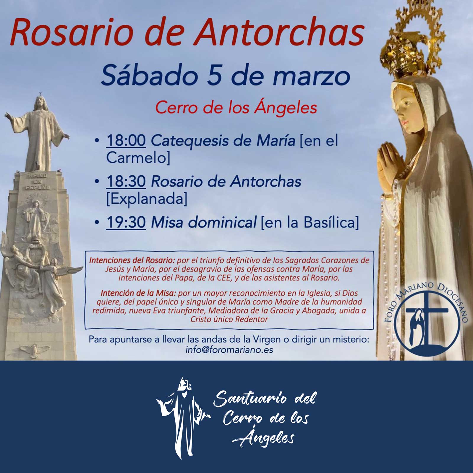 ROSARIO DE ANTORCHAS CERRO DE LOS ÁNGELES