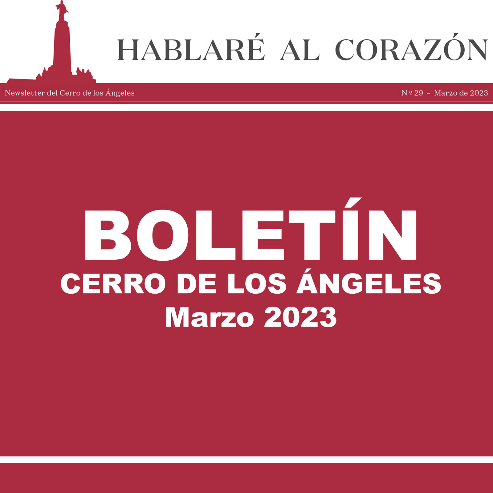 Boletín Marzo 2023 del Santuario del Cerro de los Ángeles