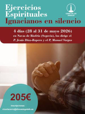 Reserva Ejercicios Espirituales Ignacianos 28 - 31 de mayo 2026