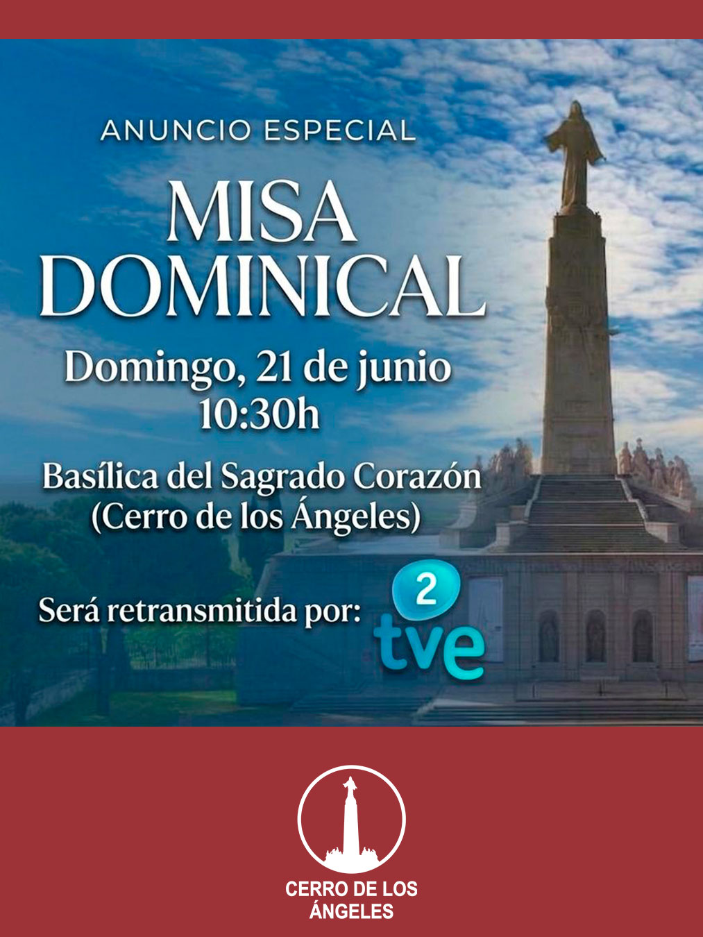 En este momento estás viendo Misa Dominical el domingo 21 de junio a las 10:30 en la Basílica