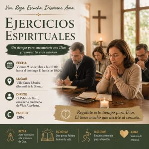 Reserva Ejercicios Espirituales 9 de 11 octubre 2026